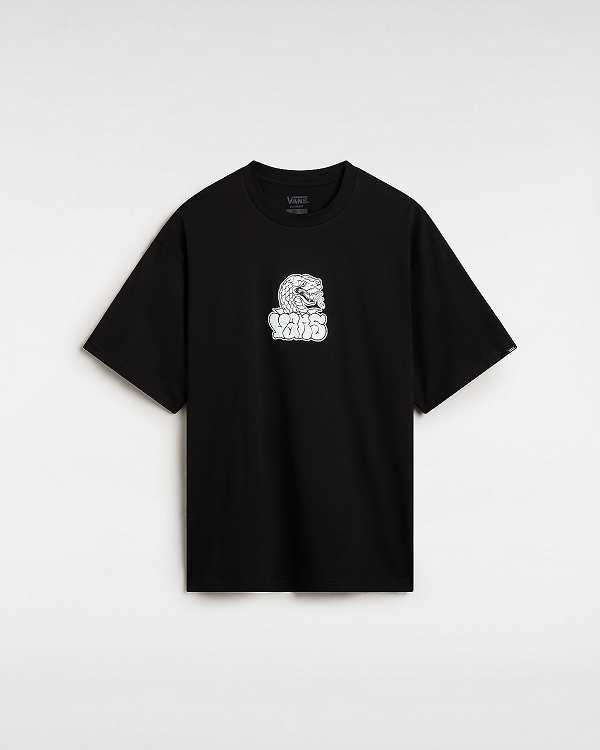 Men Vans Rattler T Shirts Black Malaysia | VN6587309