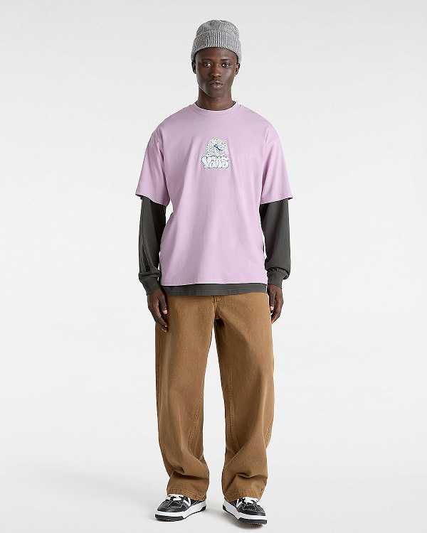 Men Vans Rattler T Shirts Purple Malaysia | VN0427695