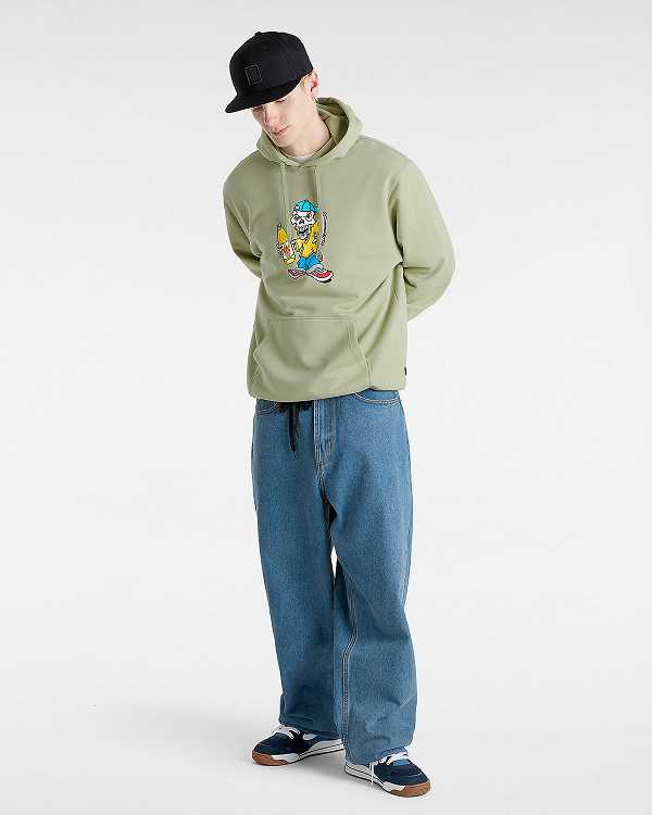 Men Vans Reggie Loose Hoodie Beige Malaysia | VN1962045