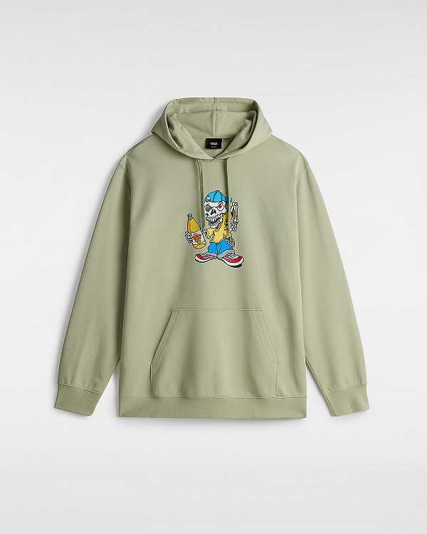 Men Vans Reggie Loose Hoodie Beige Malaysia | VN1962045
