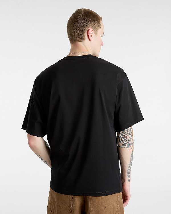 Men Vans Reggie T Shirts Black Malaysia | VN4521967