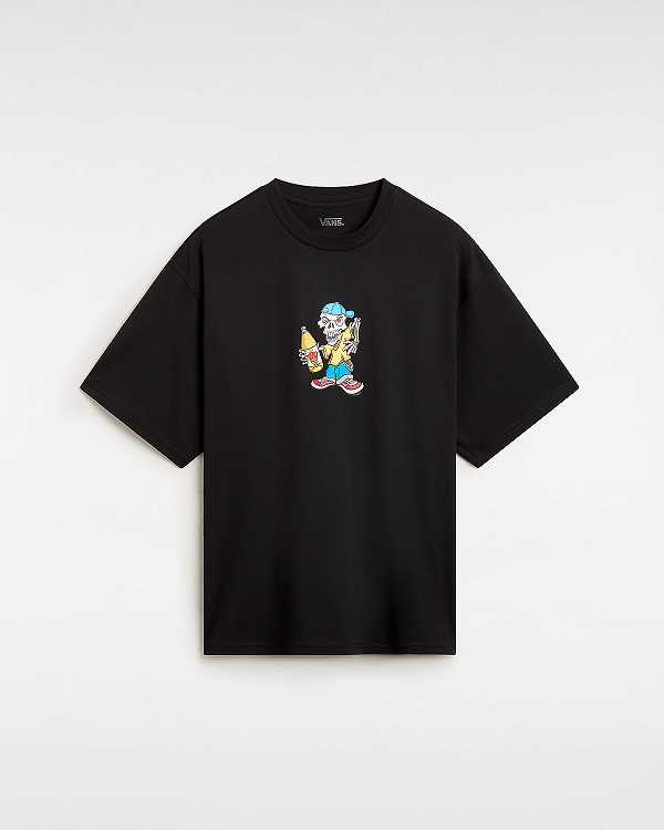Men Vans Reggie T Shirts Black Malaysia | VN4521967