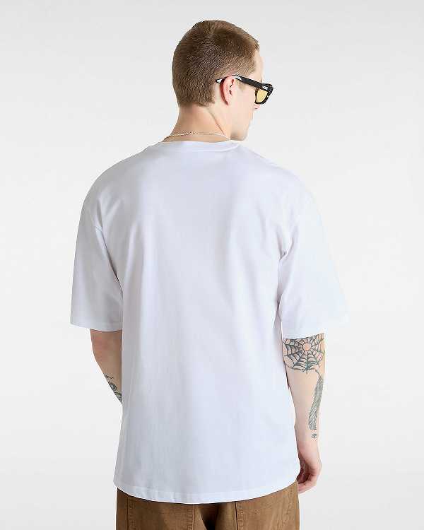 Men Vans Retro V T Shirts White Malaysia | VN2648307