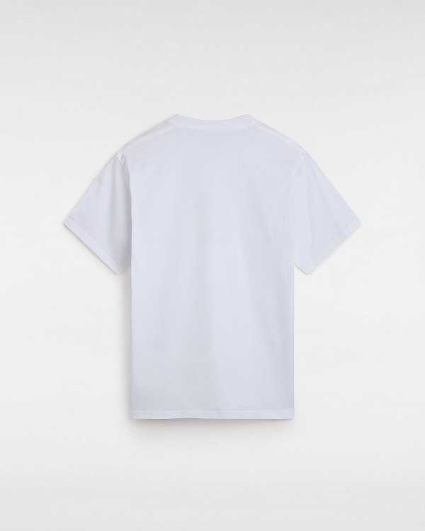 Men Vans Robbie T Shirts White Malaysia | VN7581306