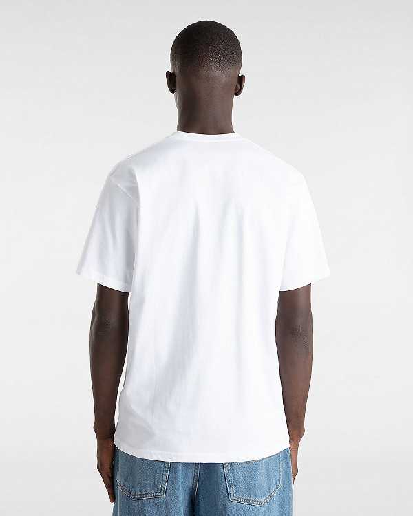 Men Vans Robbie T Shirts White Malaysia | VN7581306