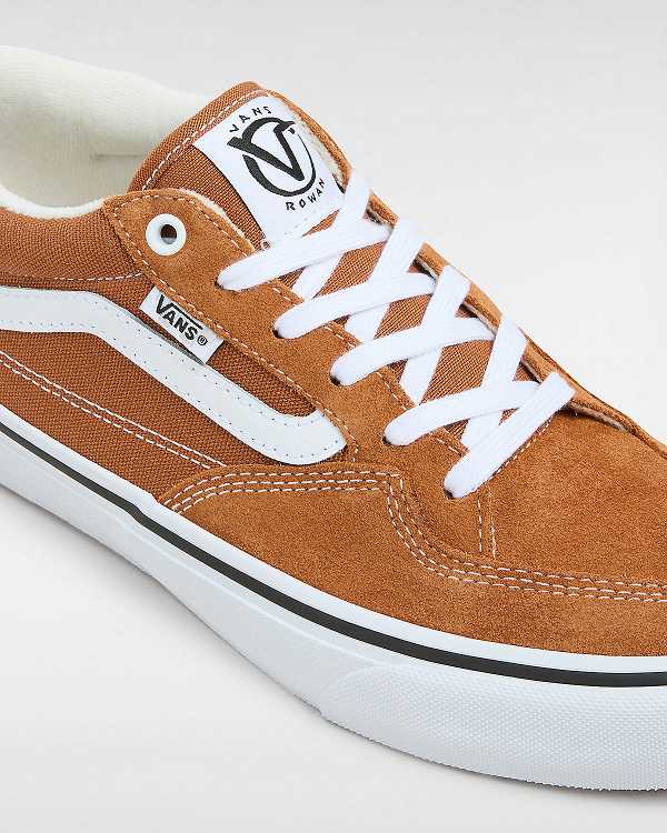 Men Vans Rowan Skate Shoes Brown / Orange Malaysia | VN2813705