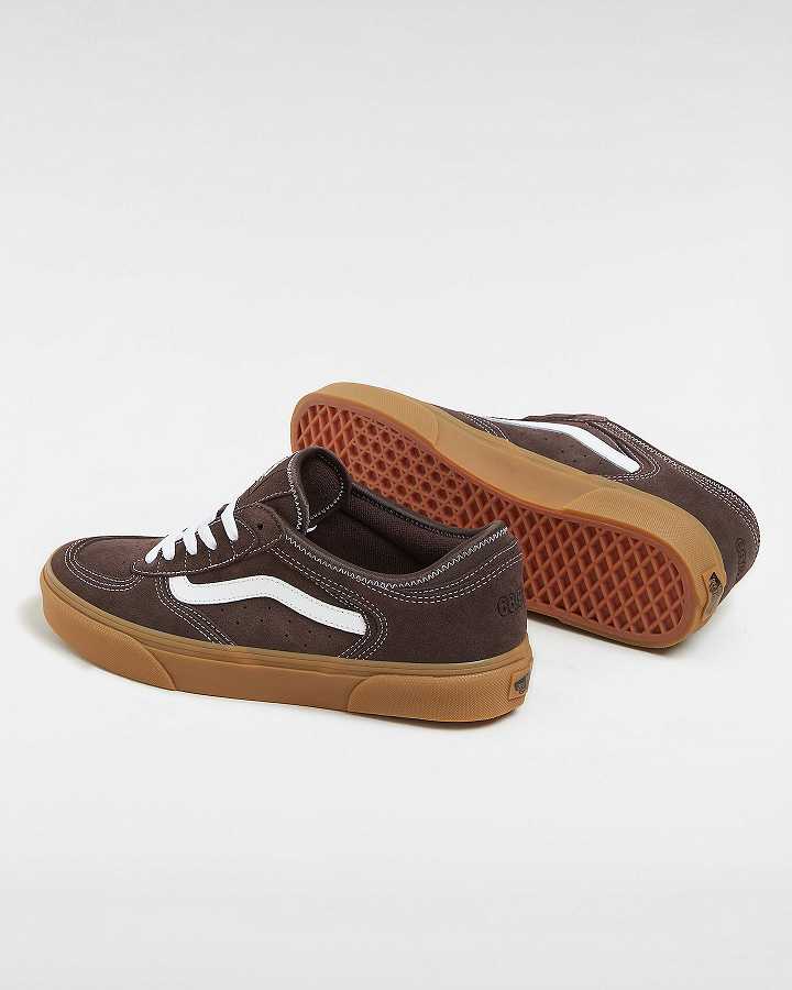 Men Vans Rowley Classic Sneakers Brown Malaysia | VN4215937