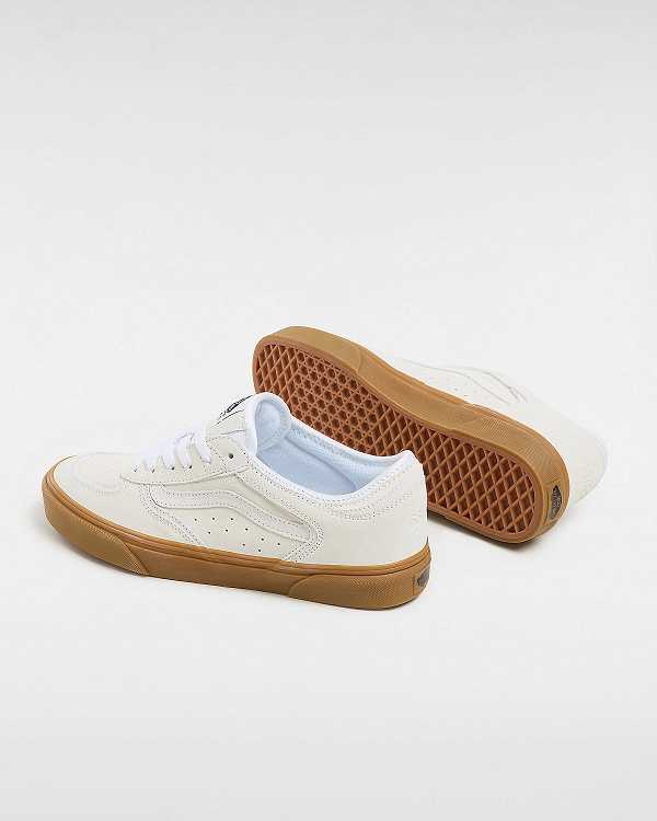 Men Vans Rowley Classic Sneakers White / Beige Malaysia | VN4716092