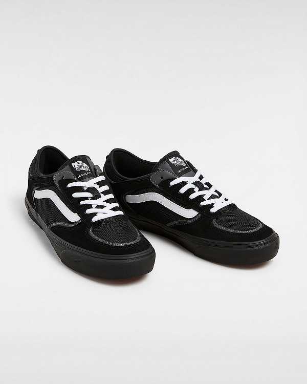 Men Vans Rowley Skate Shoes Black Malaysia | VN8257390