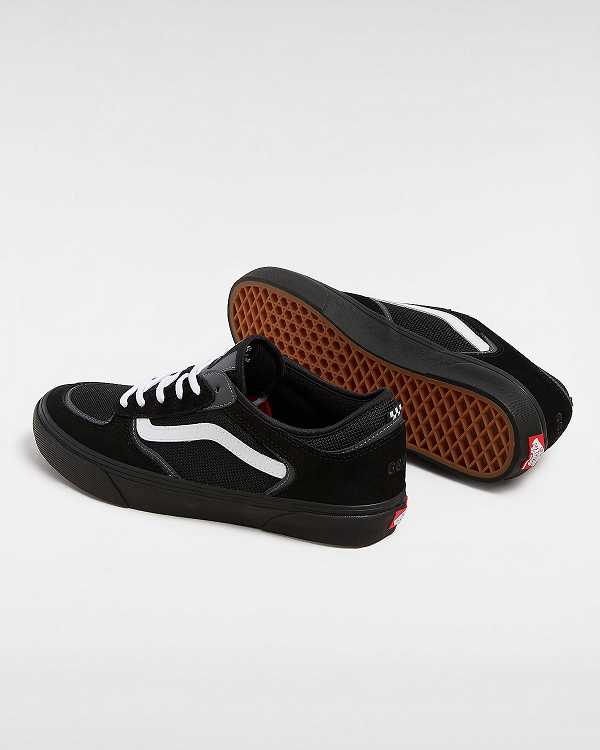 Men Vans Rowley Skate Shoes Black Malaysia | VN8257390