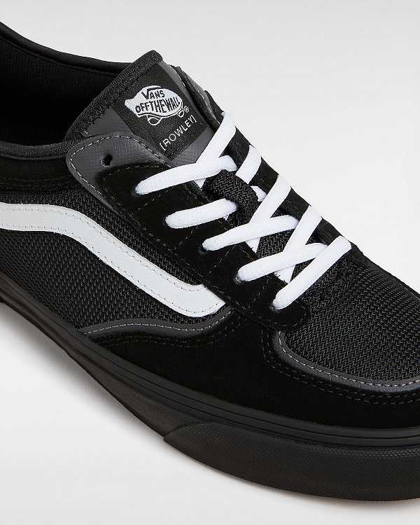 Men Vans Rowley Skate Shoes Black Malaysia | VN8257390