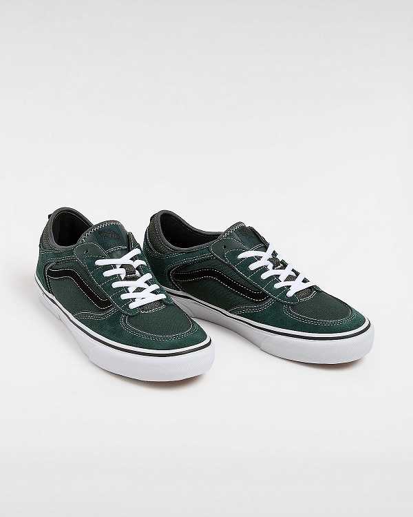 Men Vans Rowley Skate Shoes Green Malaysia | VN7023946