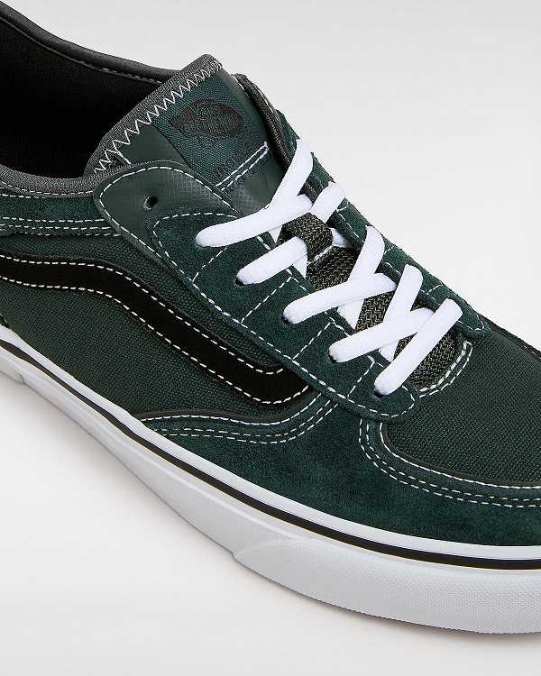 Men Vans Rowley Skate Shoes Green Malaysia | VN7023946