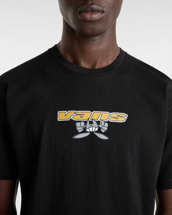 Men Vans Sakomo T Shirts Black Malaysia | VN8046519