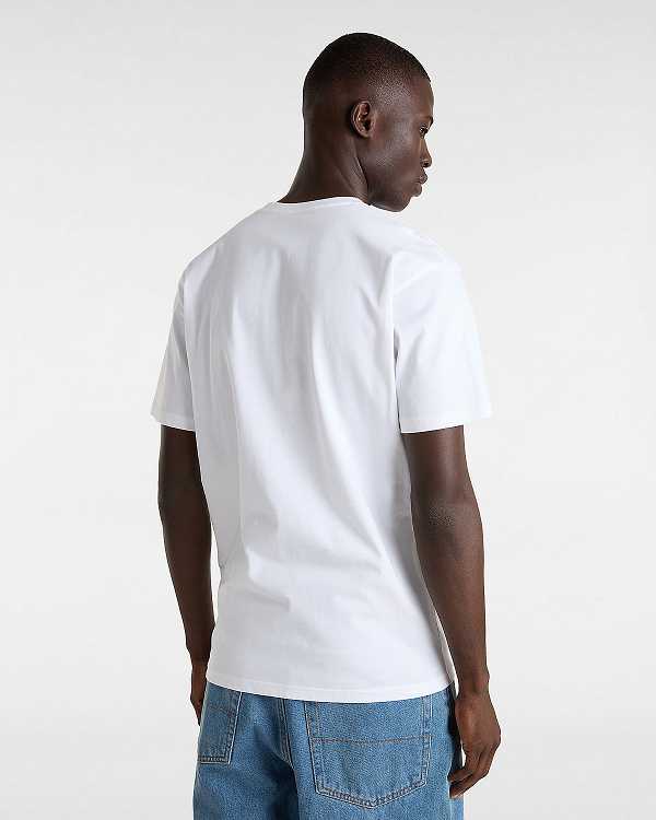 Men Vans Sakomo T Shirts White Malaysia | VN8475139