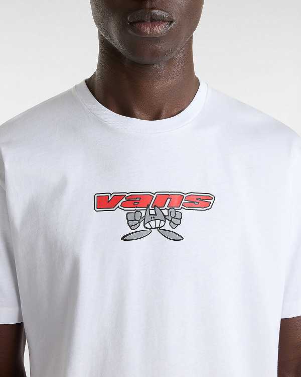 Men Vans Sakomo T Shirts White Malaysia | VN8475139