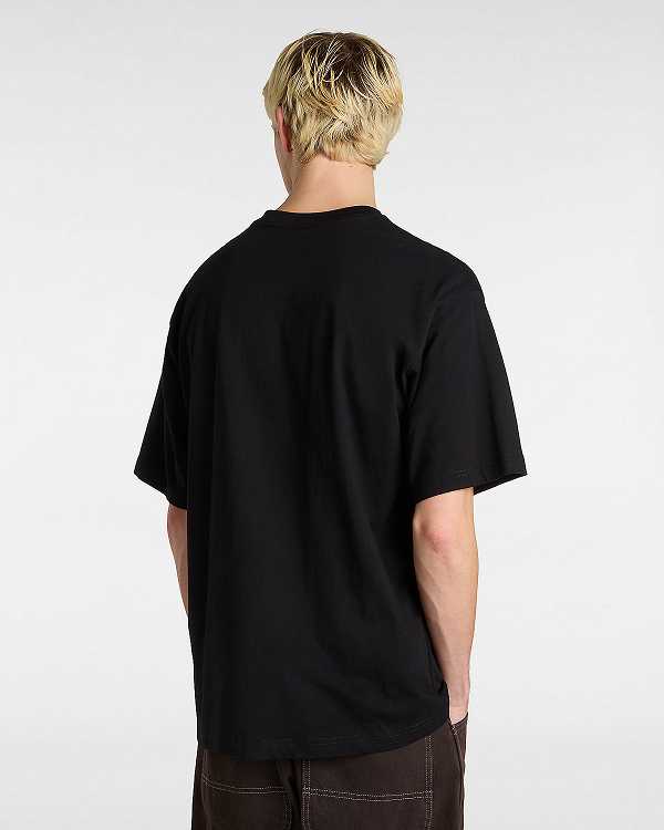 Men Vans Scribblex T Shirts Black Malaysia | VN0392841