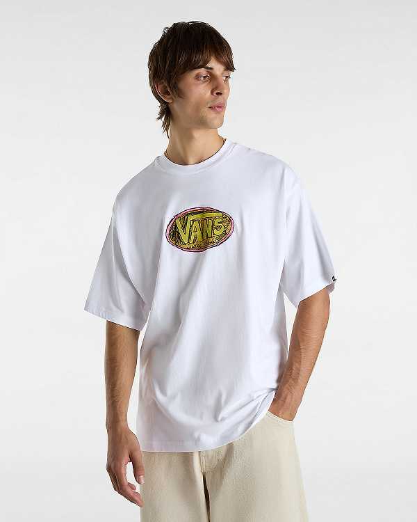Men Vans Scribblex T Shirts White Malaysia | VN3687920