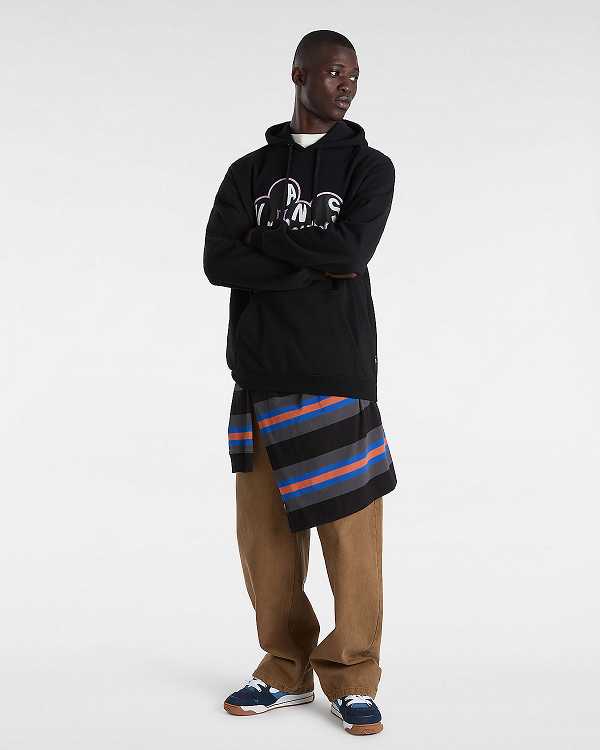 Men Vans Scuttle Hoodie Black Malaysia | VN3185279
