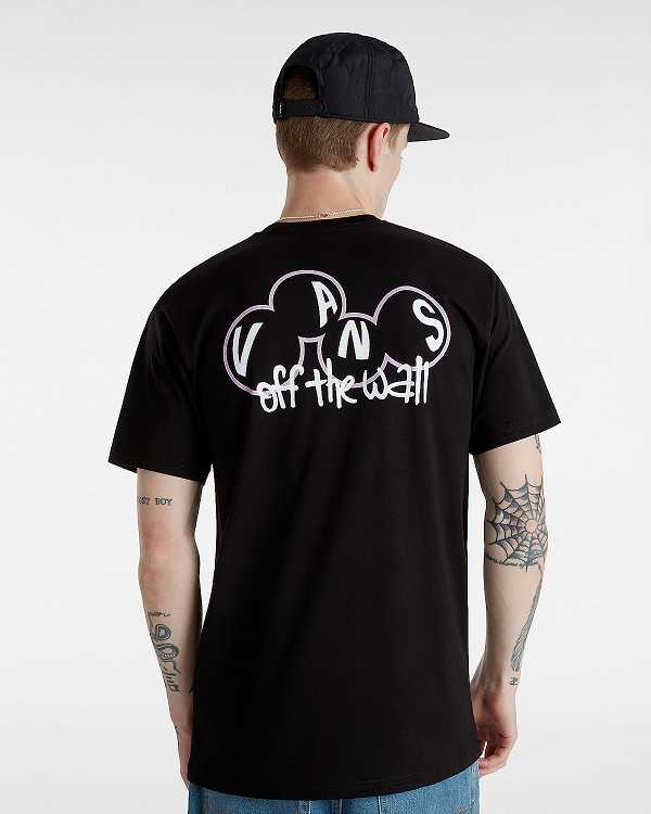 Men Vans Scuttle T Shirts Black Malaysia | VN8975301