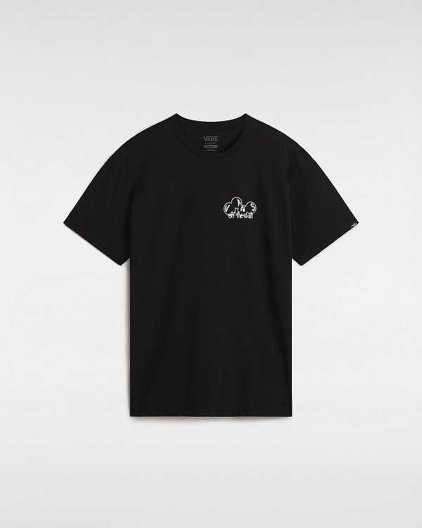 Men Vans Scuttle T Shirts Black Malaysia | VN8975301