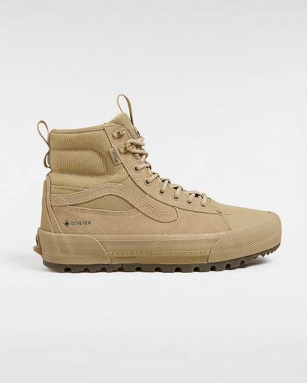 Men Vans Sk8-Hi Gore-tex Shoes Beige Malaysia | VN2076451