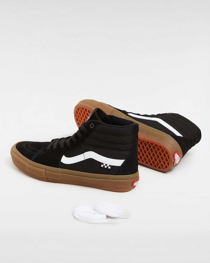 Men Vans Sk8-Hi Skate Shoes Black Malaysia | VN1950864