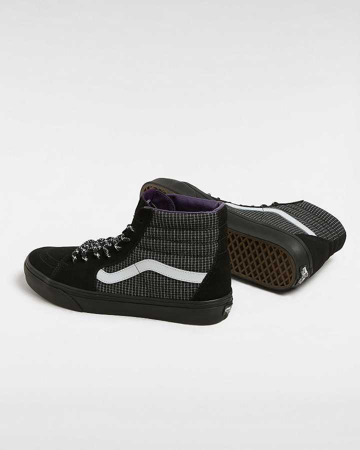 Men Vans Sk8-Hi Skate Shoes Black Malaysia | VN6731408