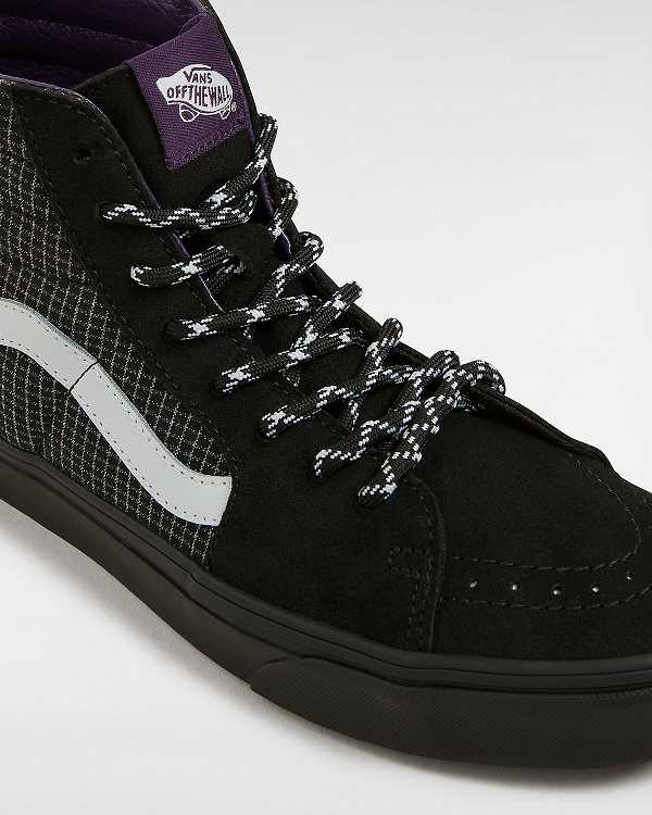 Men Vans Sk8-Hi Skate Shoes Black Malaysia | VN6731408