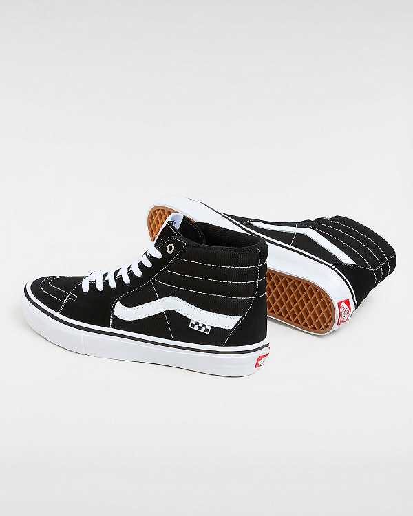 Men Vans Sk8-Hi Skate Shoes Black Malaysia | VN8359146