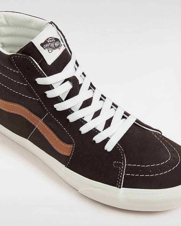 Men Vans Sk8-Hi Skate Shoes Brown Malaysia | VN4037658