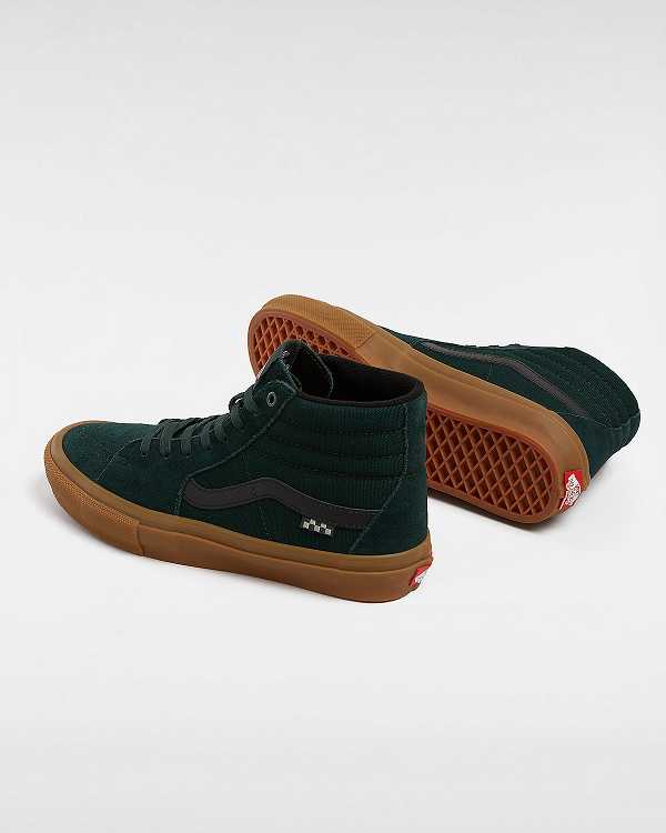 Men Vans Sk8-Hi Skate Shoes Green Malaysia | VN4029761