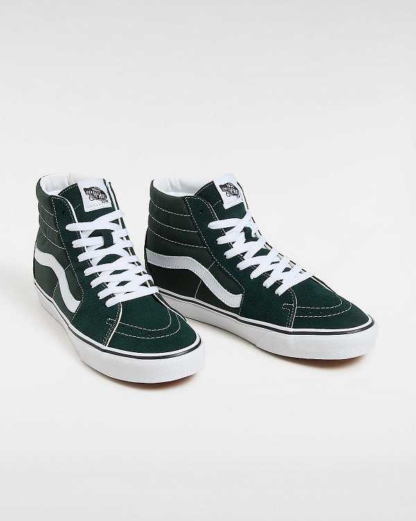Men Vans Sk8-Hi Skate Shoes Green Malaysia | VN7369814