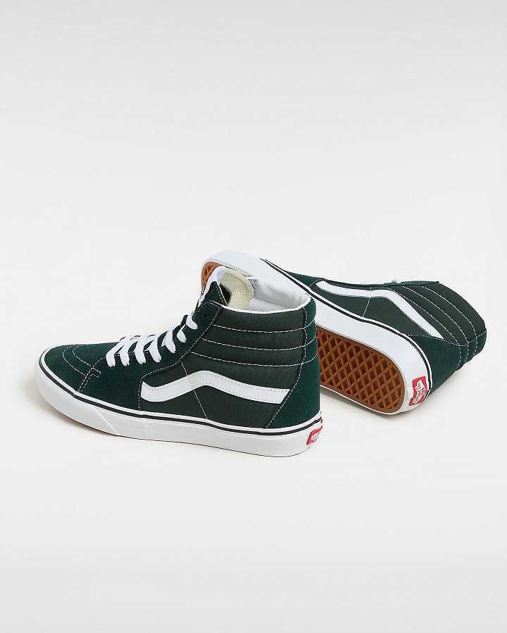 Men Vans Sk8-Hi Skate Shoes Green Malaysia | VN7369814