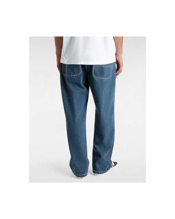 Men Vans Skate Check-5 Loose Pants Blue Malaysia | VN4069237