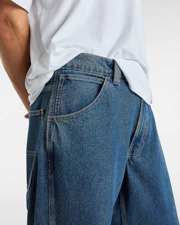 Men Vans Skate Check-5 Loose Pants Blue Malaysia | VN4069237