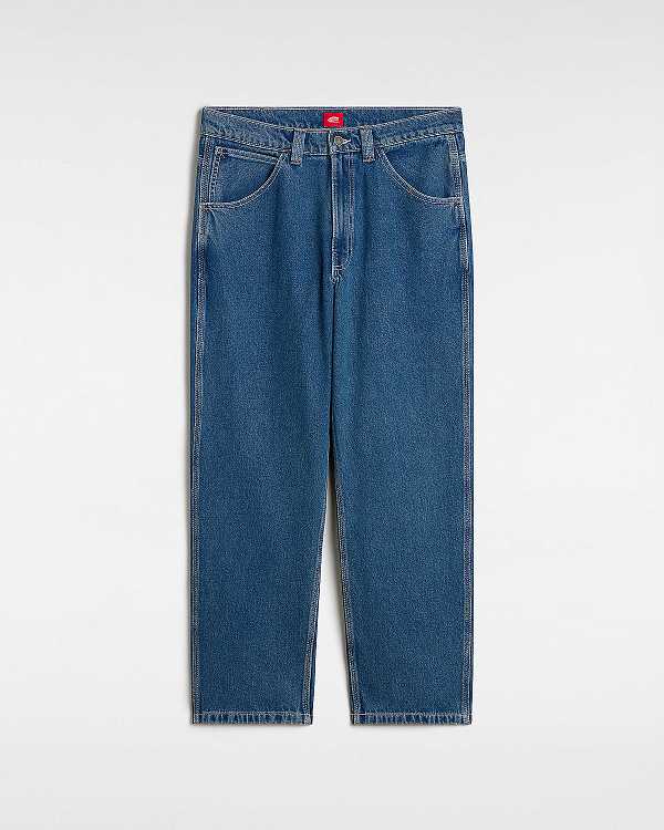 Men Vans Skate Check-5 Loose Pants Blue Malaysia | VN4069237