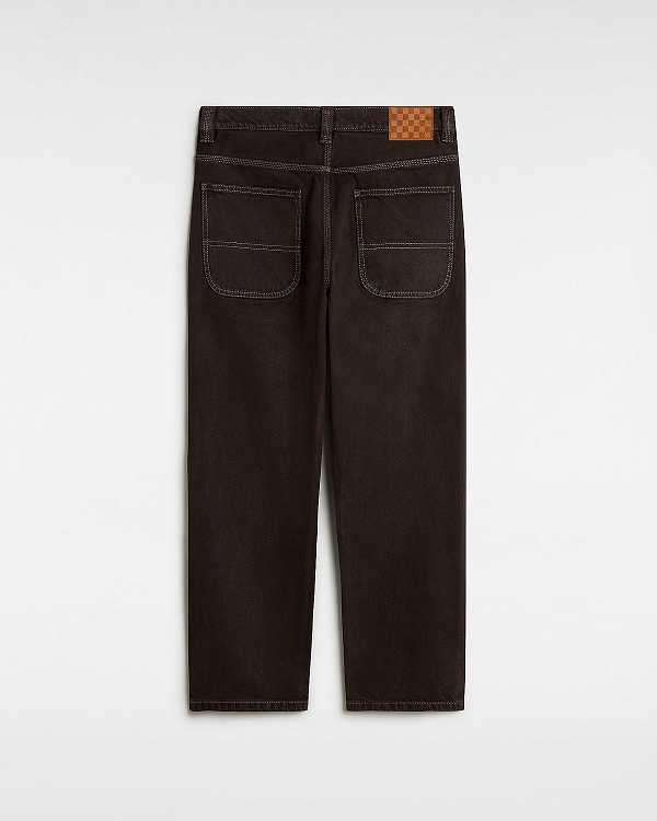 Men Vans Skate Check-5 Loose Pants Brown Malaysia | VN6924701