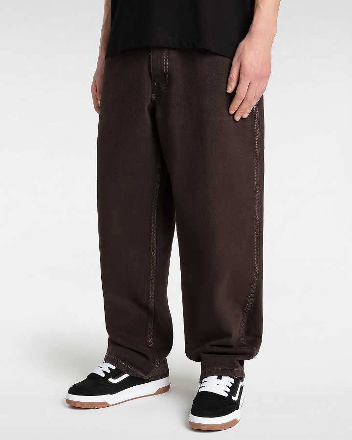 Men Vans Skate Check-5 Loose Pants Brown Malaysia | VN6924701