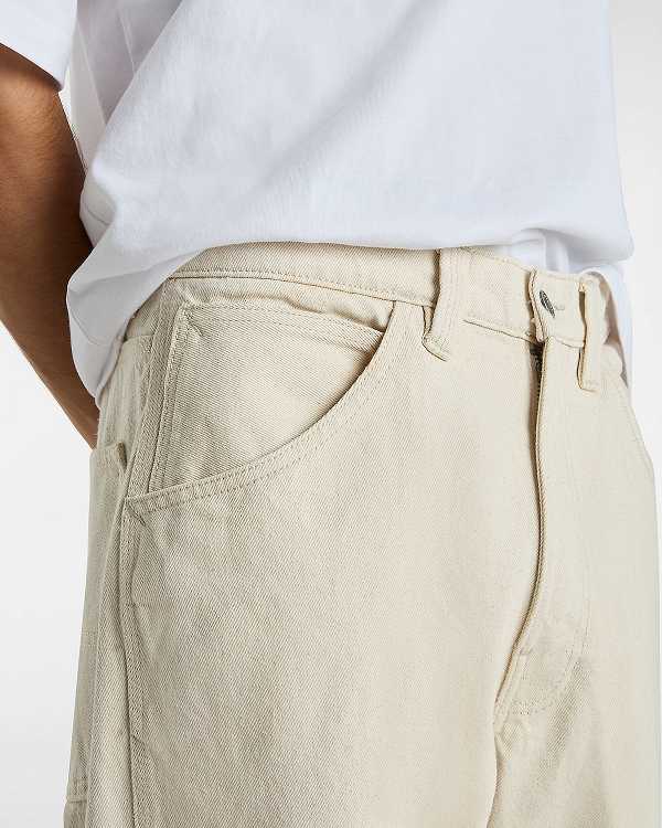 Men Vans Skate Check Pants Beige Malaysia | VN8039145