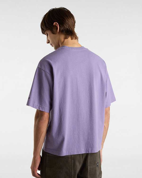 Men Vans Skate Clay T Shirts Purple Malaysia | VN4251673