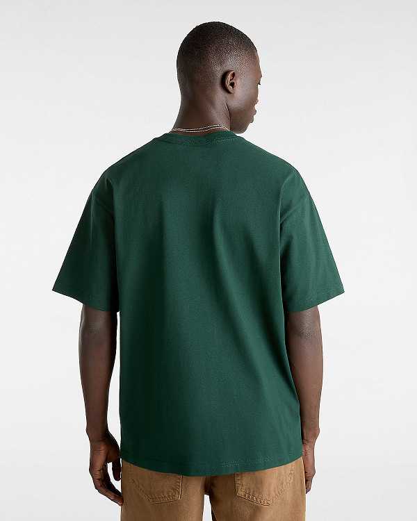 Men Vans Skate Global Dominance T Shirts Green Malaysia | VN8607451