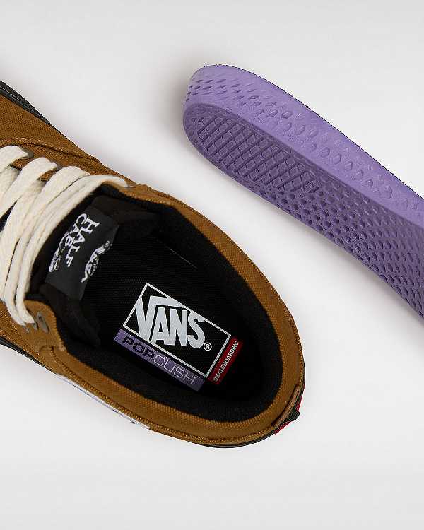 Men Vans Skate Half Cab Duck Canvas Shoes Brown Malaysia | VN9061872