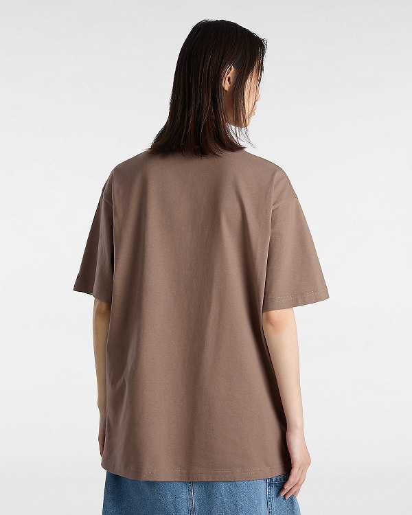 Men Vans Skate Star T Shirts Brown Malaysia | VN4365072