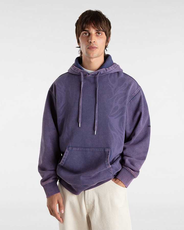 Men Vans Skate Tribal Hoodie Purple Malaysia | VN3061258
