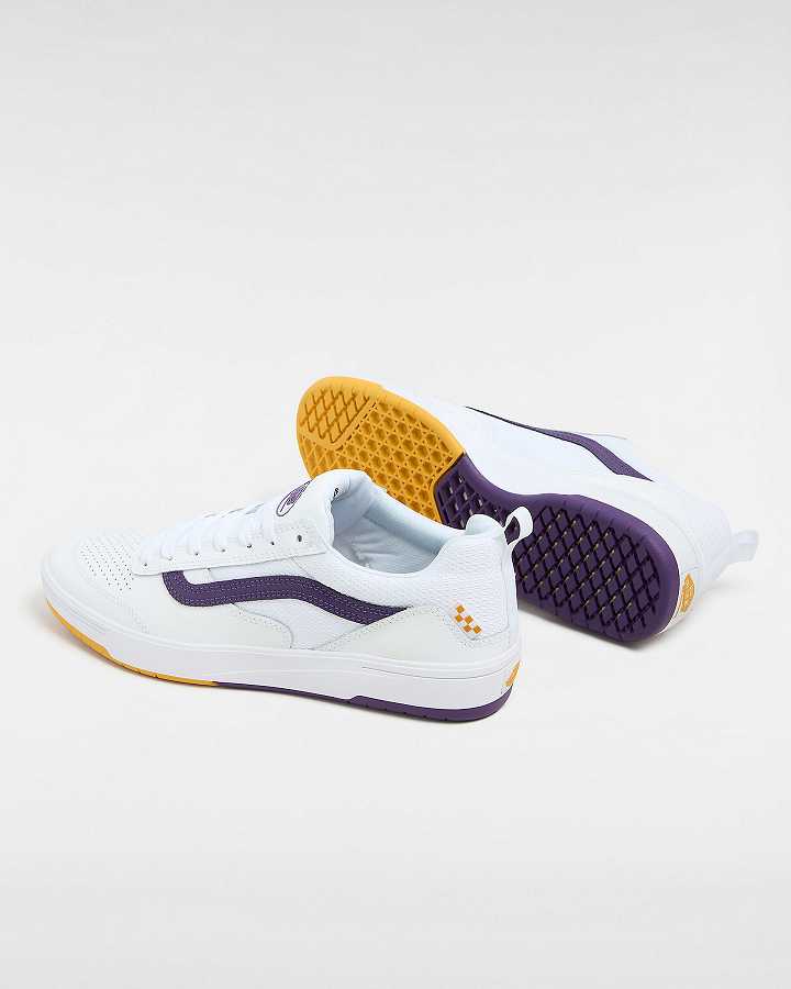 Men Vans Skate Zahba Athletic Shoes White Malaysia | VN9246017
