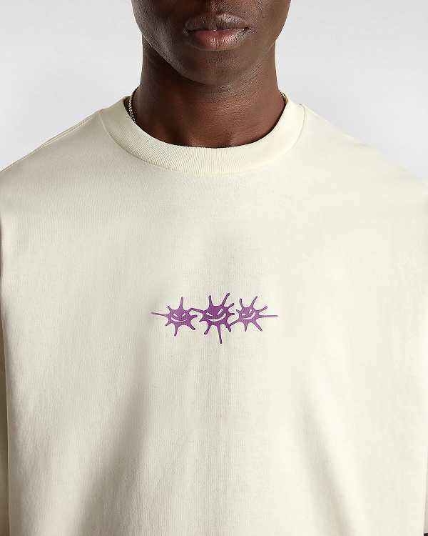 Men Vans Skate difficult to love T Shirts White Malaysia | VN1269357