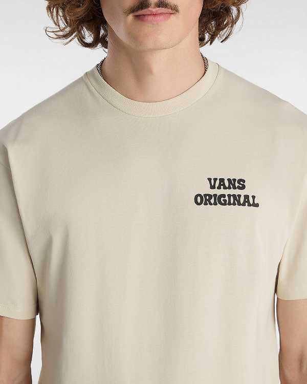 Men Vans Skull Void Classic T Shirts Beige Malaysia | VN9541782