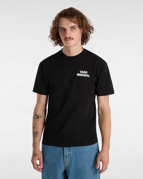 Men Vans Skull Void Classic T Shirts Black Malaysia | VN0243865