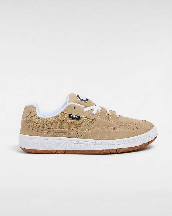 Men Vans Speed LS Skate Shoes Beige Malaysia | VN7402869